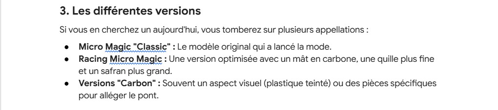 micro magic versions